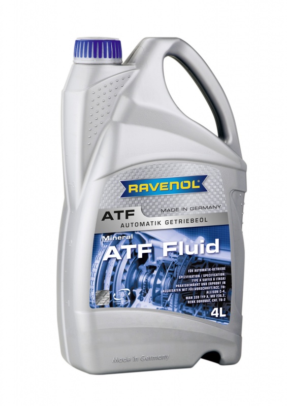 Трансмиссионное масло RAVENOL ATF Fluid ( 4л) new