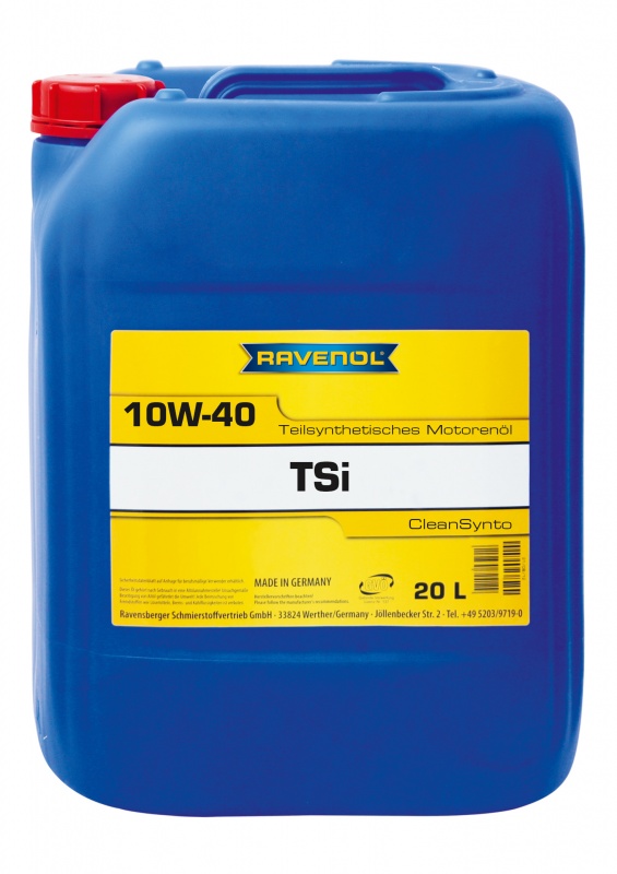 Моторное масло RAVENOL TSI SAE 10W-40 (20л) new