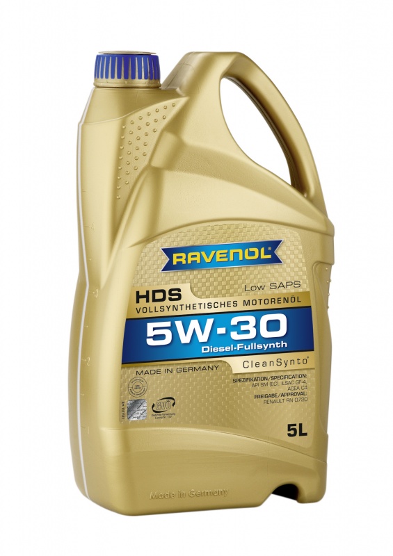 Моторное масло RAVENOL HDS Hydrocrack Diesel Specif SAE 5W-30 (5л) new