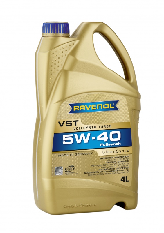 Моторное масло RAVENOL VST SAE 5W-40 ( 4л) new