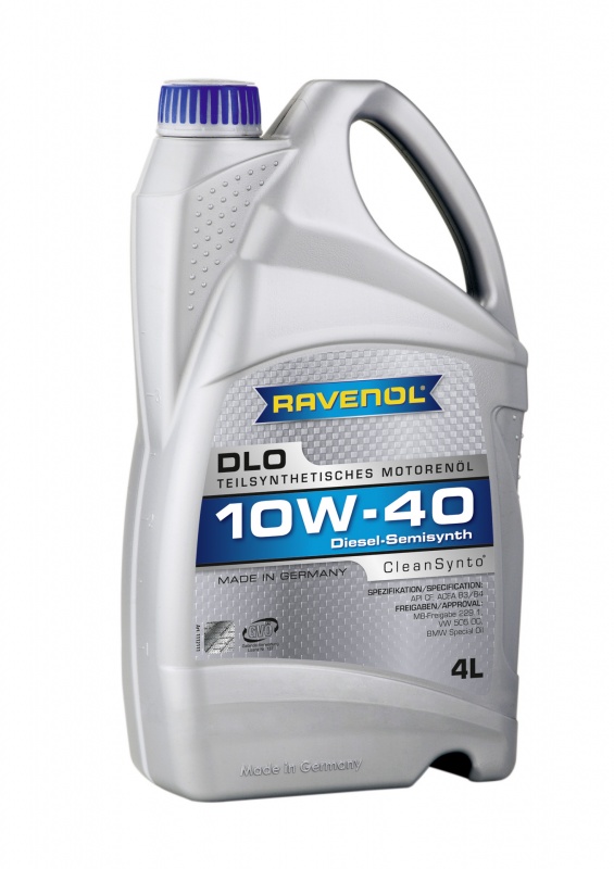 Моторное масло RAVENOL DLO SAE 10W-40 ( 4л) new