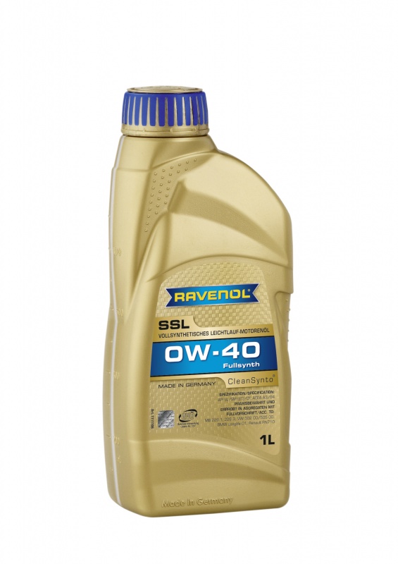 Моторное масло RAVENOL Super Synthetik Oel SSL SAE 0W-40 ( 1л) new
