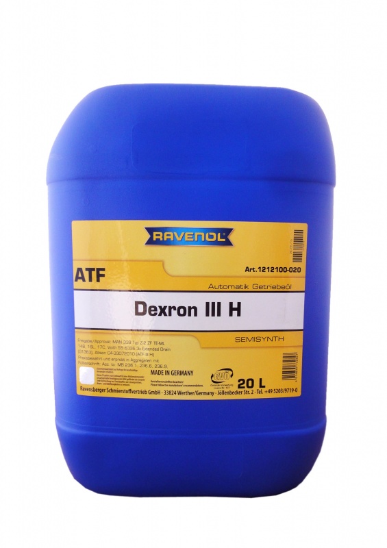Трансмиссионное масло RAVENOL ATF Dexron III H (20л) new