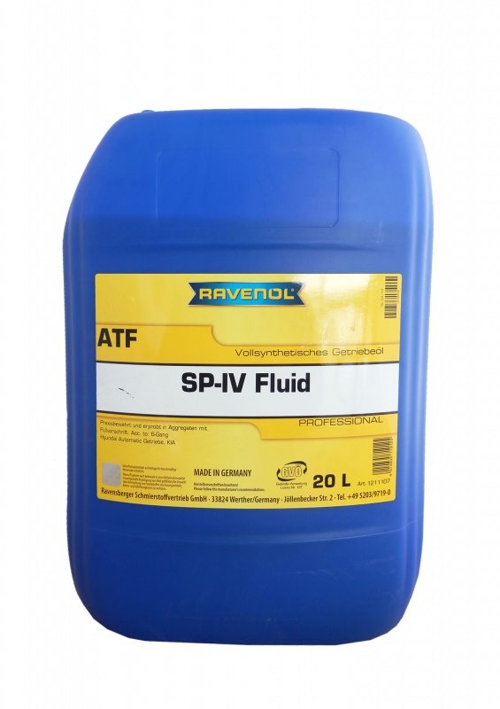 Трансмиссионное масло RAVENOL ATF SP-IV Fluid (20л)