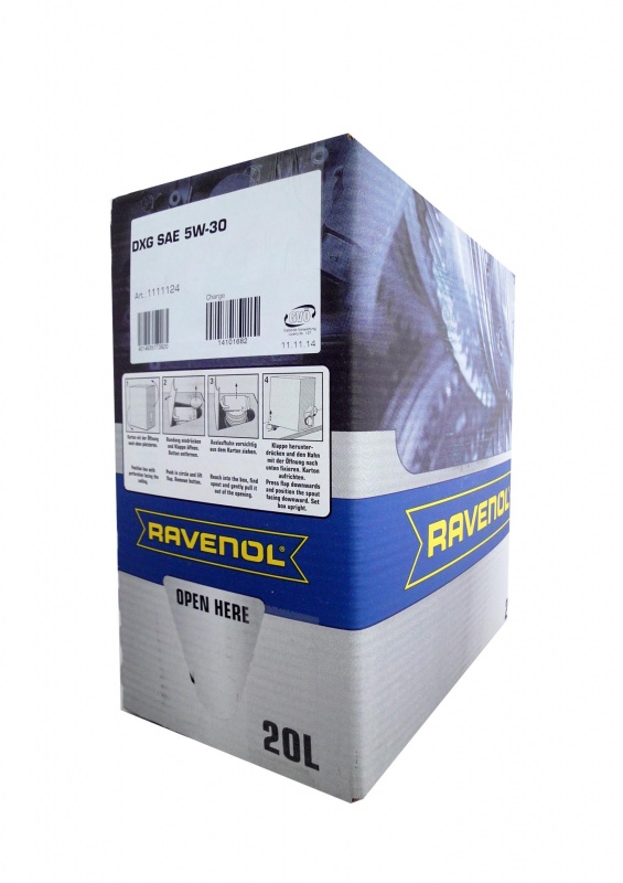 Моторное масло RAVENOL DXG SAE 5W-30 ( 20л) ecobox