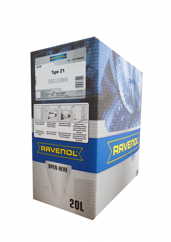 Трансмиссионное масло RAVENOL ATF Type Z1 Fluid (20л) eco
