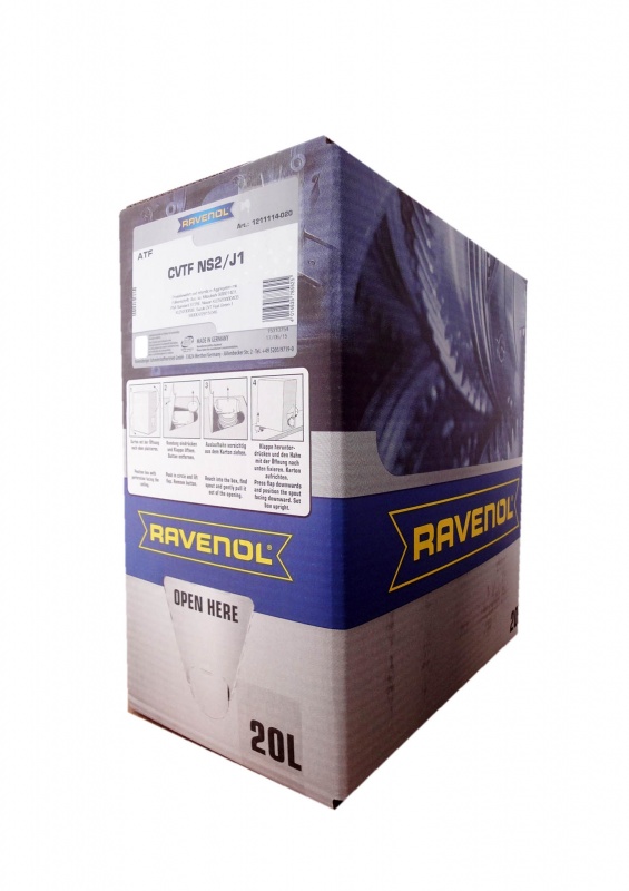 Трансмиссионное масло RAVENOL CVTF NS2/J1 Fluid (20л) ecobox