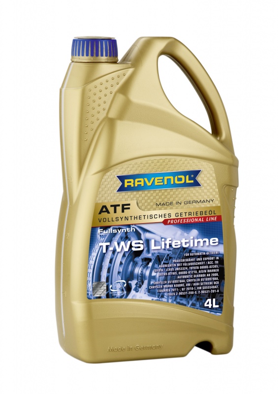 Трансмиссионное масло RAVENOL ATF T-WS Lifetime ( 4л) new