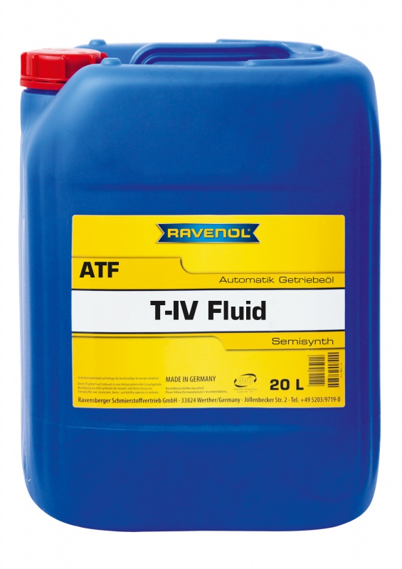 Трансмиссионное масло RAVENOL ATF T-IV Fluid (20л) new