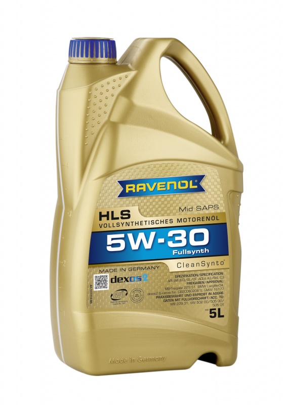 Моторное масло RAVENOL HLS SAE 5W-30 ( 5л) new