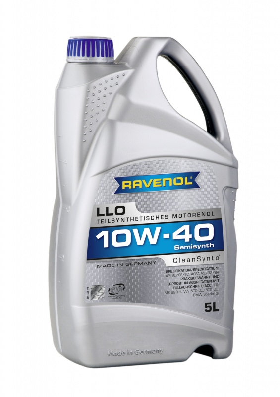 Моторное масло RAVENOL LLO SAE 10W-40 ( 5л) new