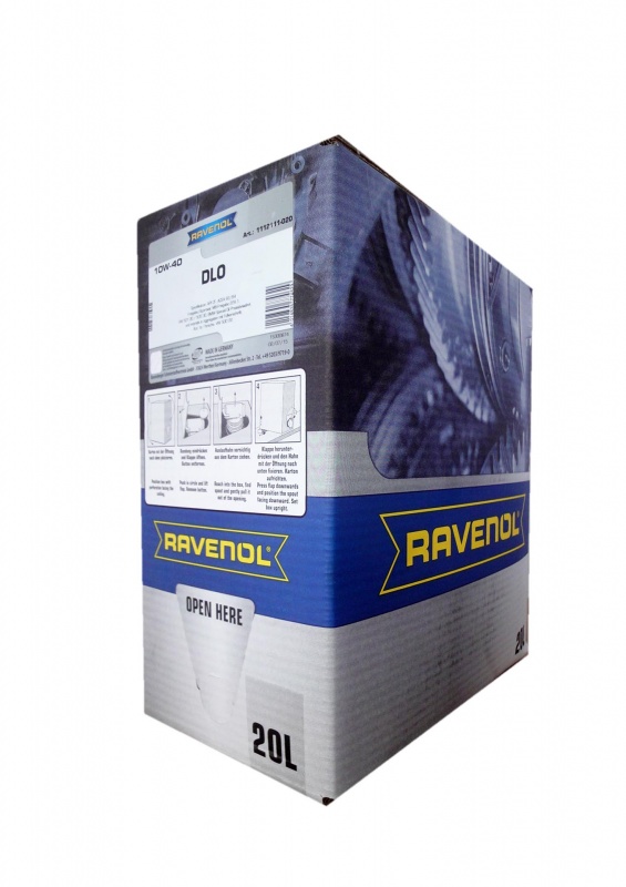 Моторное масло RAVENOL DLO SAE 10W-40 (20л) ecobox
